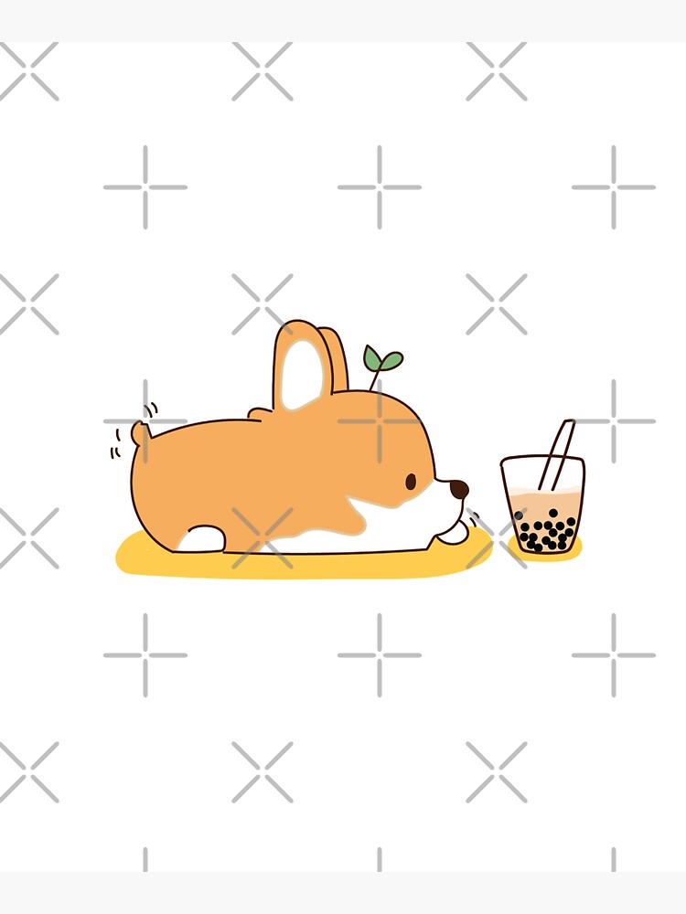 Corgi and Bubble Tea by ww-lens
