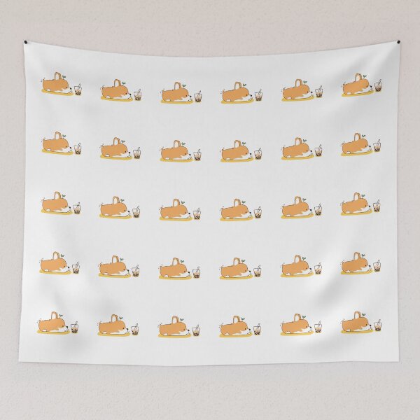 Item preview, Corgi and Bubble Tea  designed and sold by ww-lens.