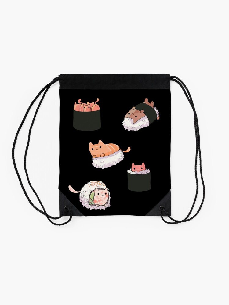 Alternate view of Sushi Cats Drawstring Bag