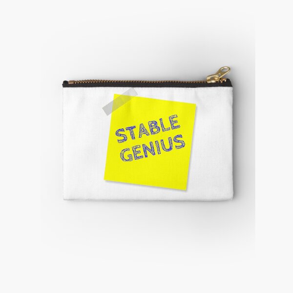 Item preview, “STABLE GENIUS” Yellow Post It  designed and sold by Bruce ALMIGHTY Baker.