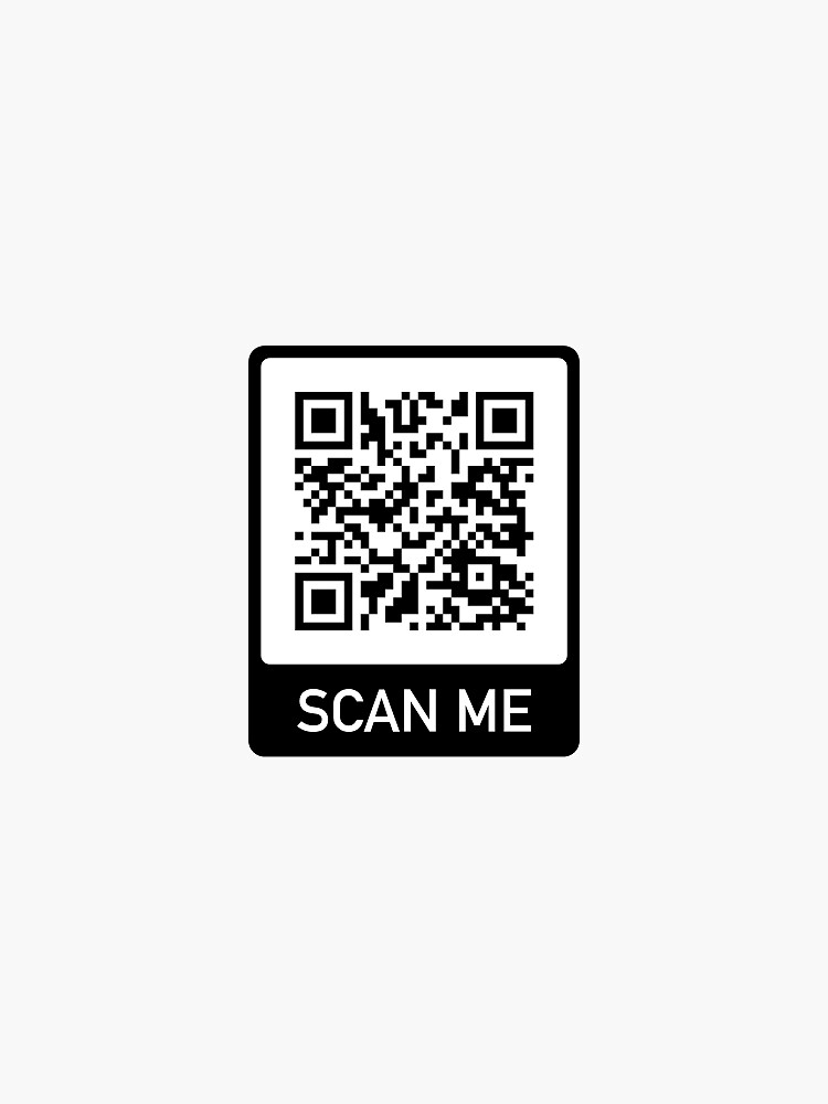 Thumbnail 3 von 3, Sticker, Rick Roll QR-Code Scan Me designt und verkauft von rdbbl-hax.
