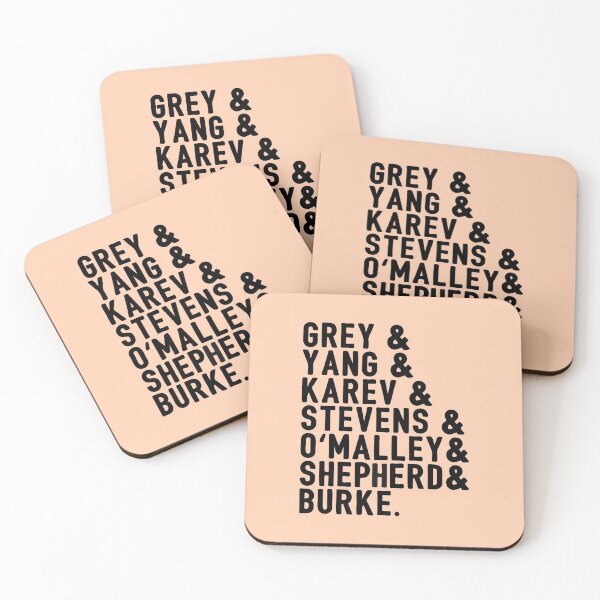 Item preview, Grey & Yang & Karev & Stevens & O'malley & Shepherd & Burke designed and sold by HighCiti.