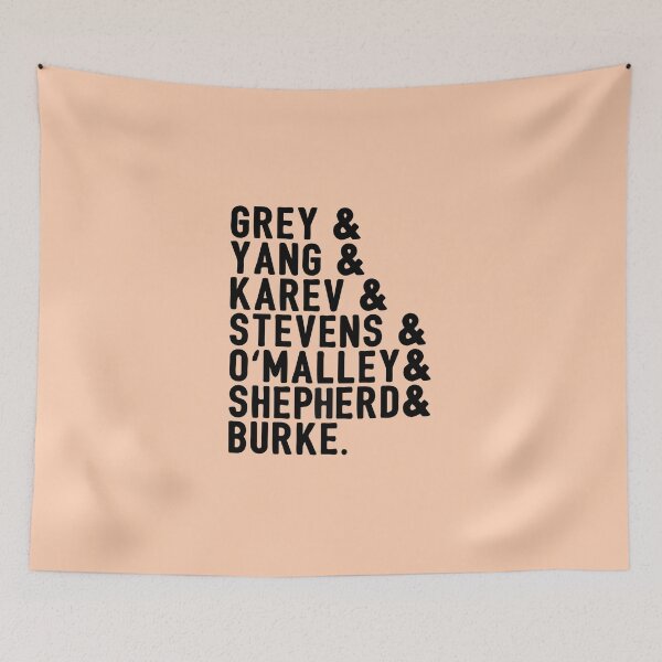Item preview, Grey & Yang & Karev & Stevens & O'malley & Shepherd & Burke designed and sold by HighCiti.