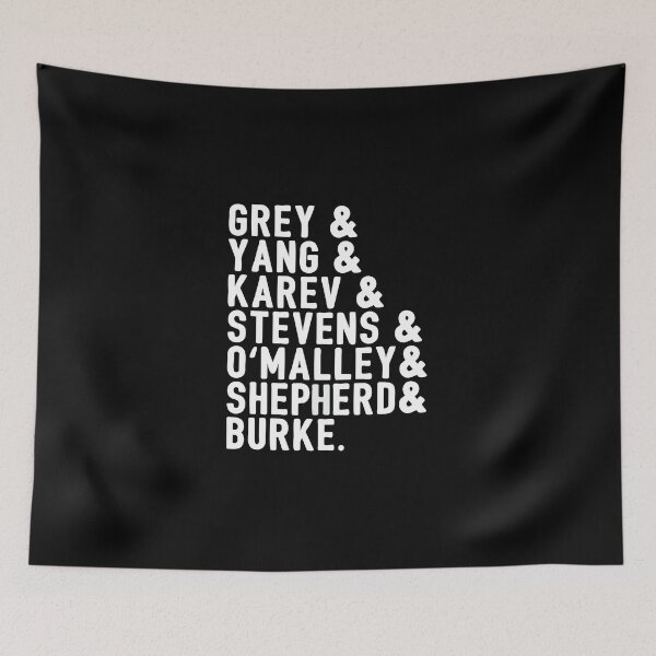 Item preview, Grey & Yang & Karev & Stevens & O'malley & Shepherd & Burke designed and sold by HighCiti.