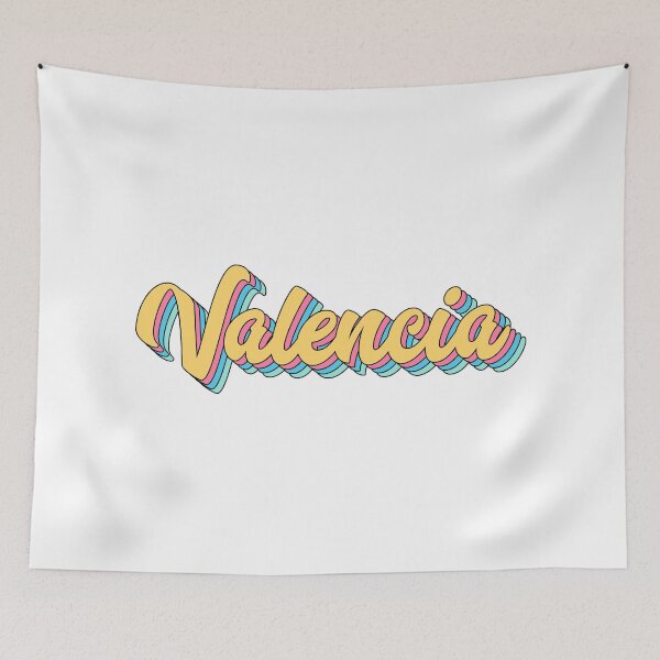 Item preview, Valencia Retro Yellow Script designed and sold by modeoftravel.