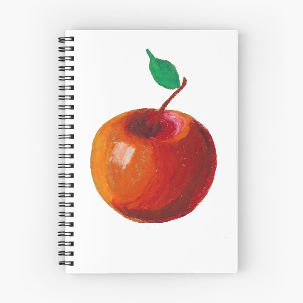 Artikelvorschau, Roter runder Apfel in Ölpastell entworfen und verkauft von NataBold.