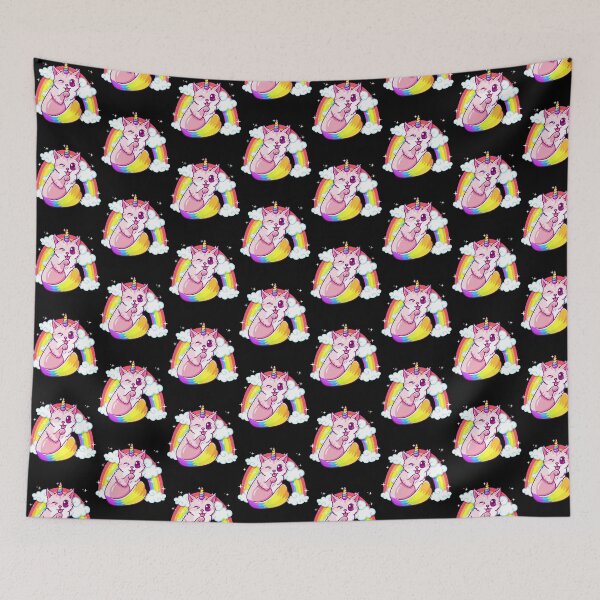 Item preview, Rainbow Meowgical Caticorn Majestic Cat Unicorn Tile Pattern designed and sold by perfectpresents.