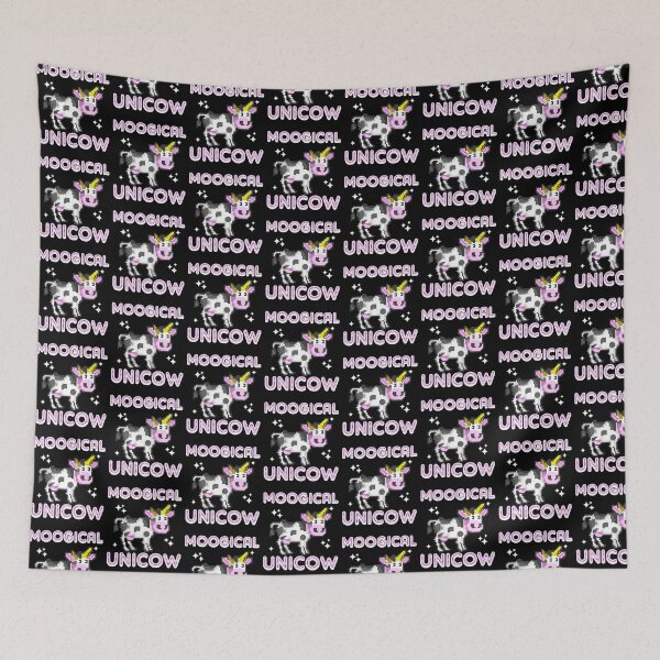 Item preview, 8-Bit Moogical Unicow Cute Magical Unicorn Cow Tile Pattern designed and sold by perfectpresents.