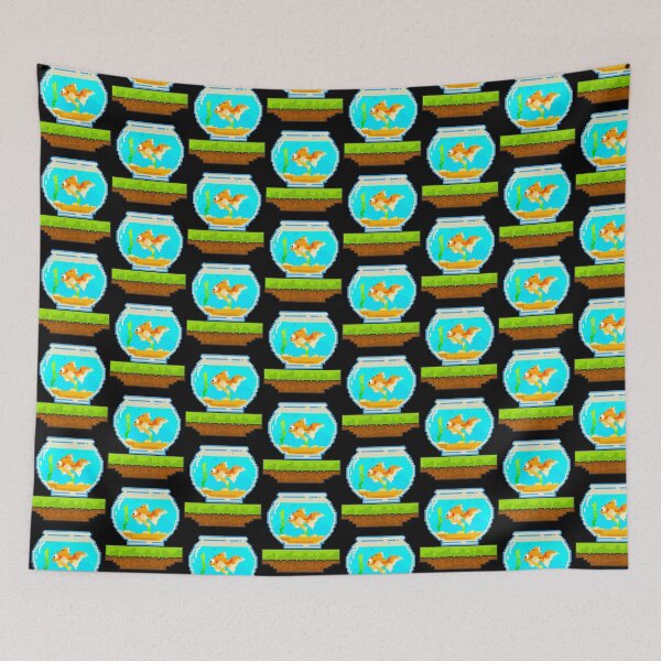 Item preview, Cute 8-Bit Fish Awesome Animal 8Bit Pet Aquarium Tile Pattern designed and sold by perfectpresents.