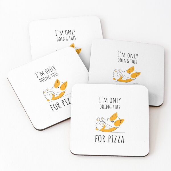 Item preview, ONLY FOR THE PIZZA FUNNY YOGA SPORT FITNESS DESIGN designed and sold by ER-DESIGNS.