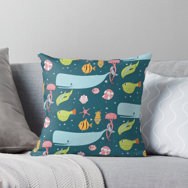 Item preview, Seamless pattern with underwater scene designed and sold by BlueLela.