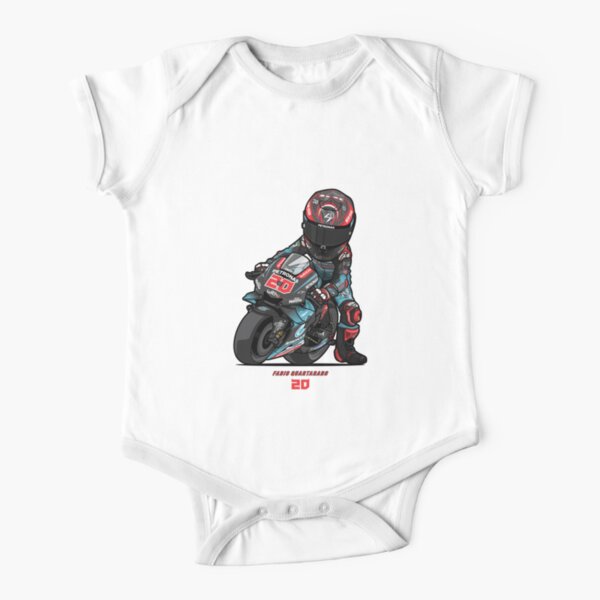 PETRONAS YAMAHA SRT TEAM MOTO GP - FABIO QUARTARARO V - 3 Short Sleeve Baby One-Piece