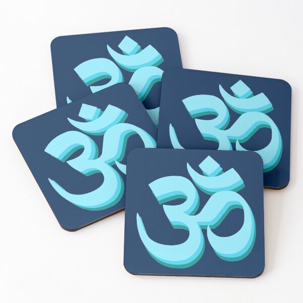 Item preview, om yoga symbol blue designed and sold by Lexi Ostrager.