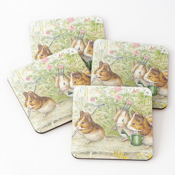 Item preview, Guinea Pig Gardeners - Beatrix Potter designed and sold by forgottenbeauty.