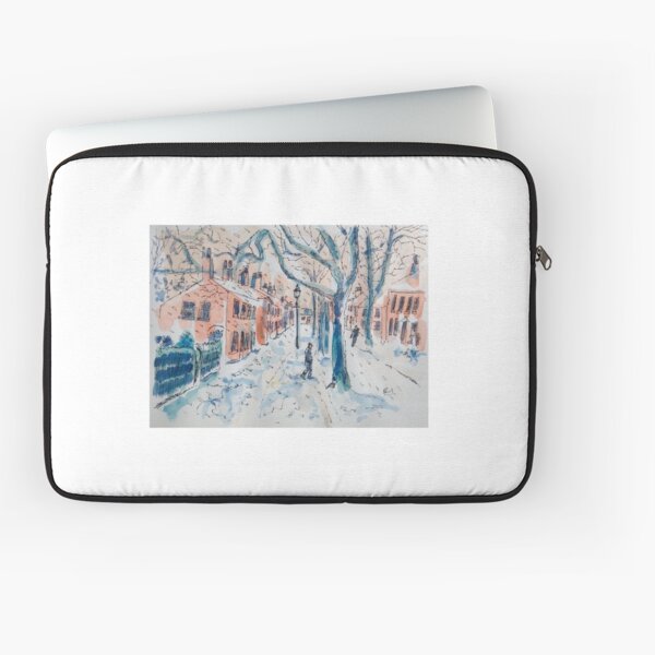Snowy Manchester Street Laptop Sleeve