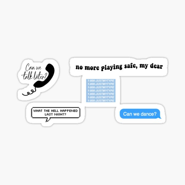 The Vamps blue sticker pack Sticker
