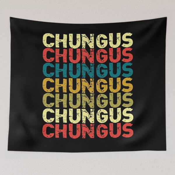 Item preview, BIG CHUNGUS Retro Color Distressed Repeat Pattern Fat Bugs Bunny designed and sold by Draculaura2009.