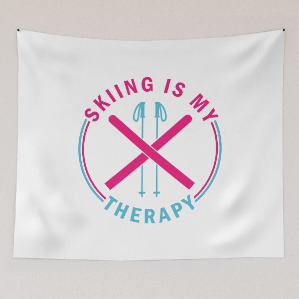 Item preview, Skiing is my therapy designed and sold by nmdesigns1.