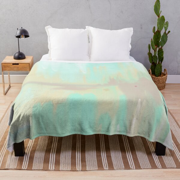 Item preview, teal and light caramel abstract designed and sold by valeriadraws.