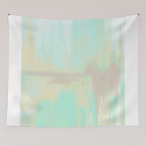 Item preview, teal and light caramel abstract designed and sold by valeriadraws.