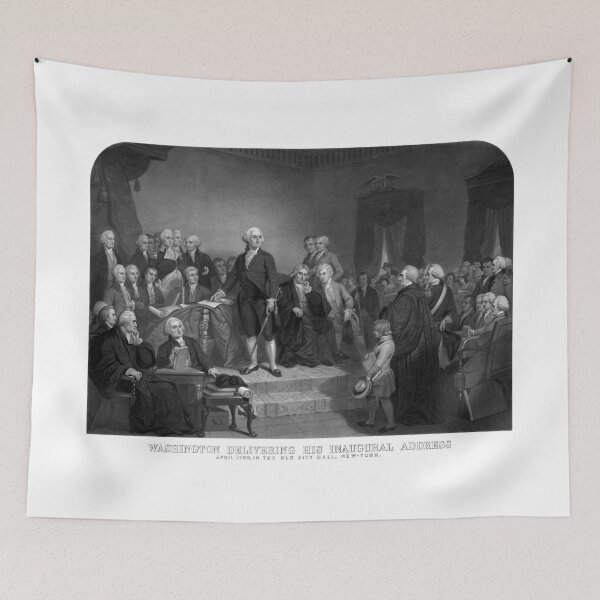 Item preview, Washington Delivering His Inaugural Address designed and sold by warishellstore.