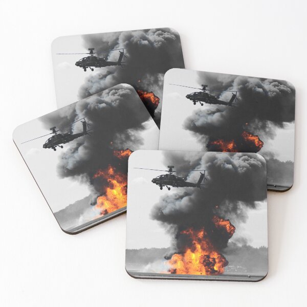 Item preview, AAC Apache blowing up the airfield. designed and sold by Printmaster555.
