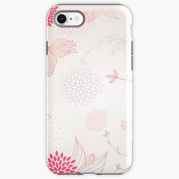 Pastel flowers background iPhone Tough Case
