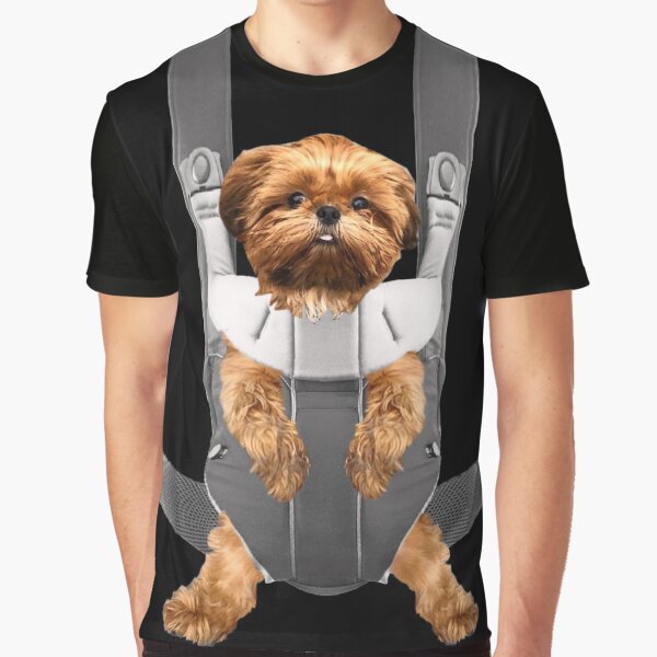 "Shih Tzu Dog in Baby Carrier" Tshirt for Sale by Del0860 Redbubble