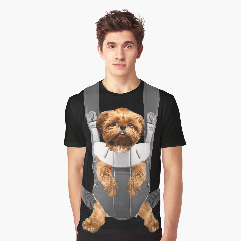 "Shih Tzu Dog in Baby Carrier" Tshirt for Sale by Del0860 Redbubble