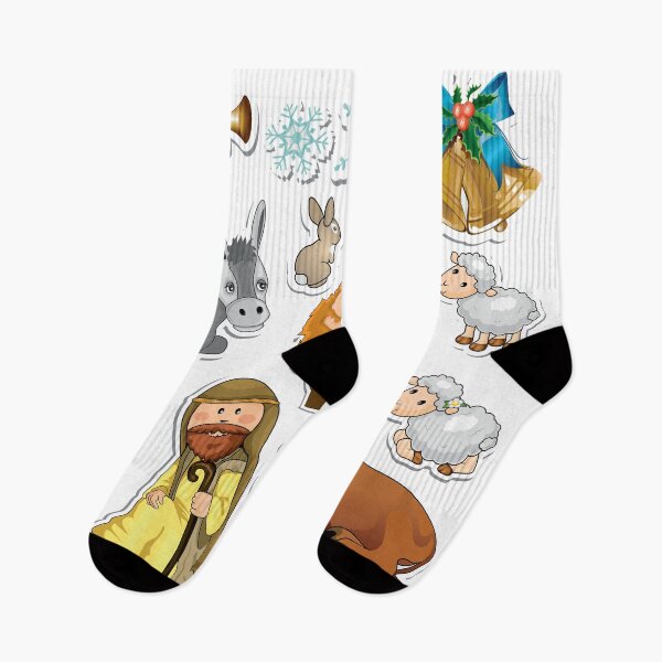 Item preview, Christmas Nativity Set Stickers designed and sold by Bridgette  O'Neill.