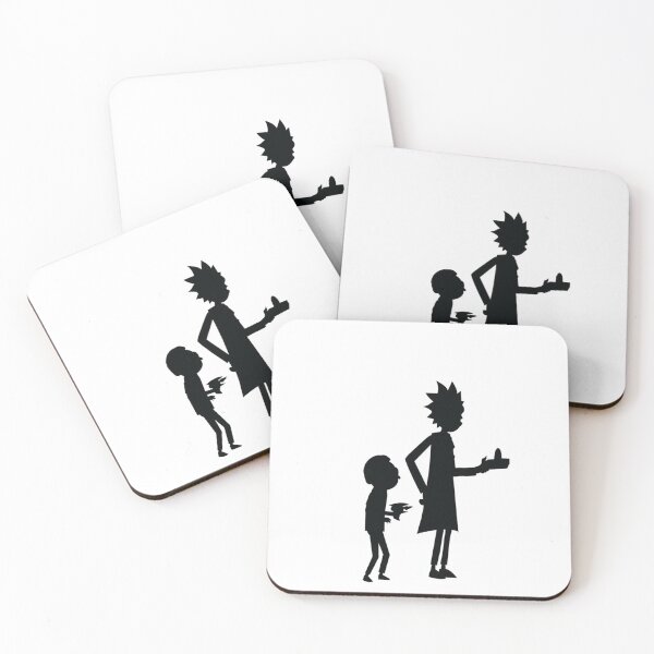 duo grandfather and grandson Coasters (Set of 4)