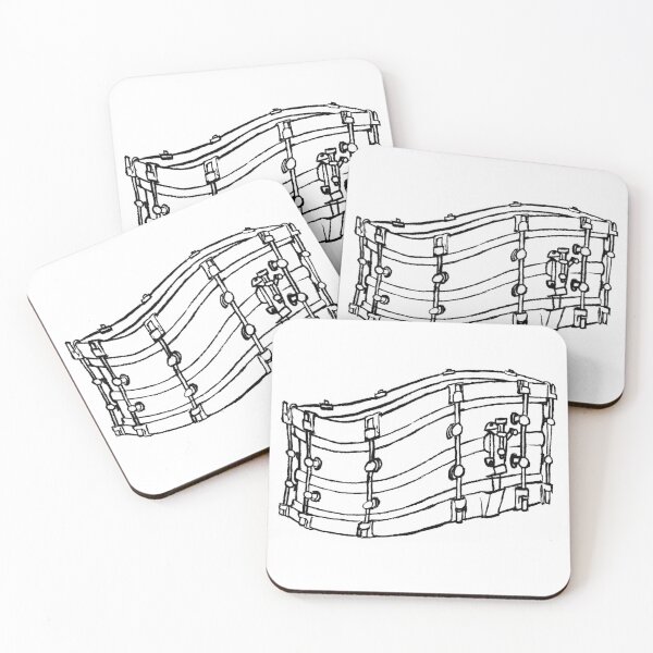 Item preview, Warped Snare Drum Illustration designed and sold by Drums and Clangers.