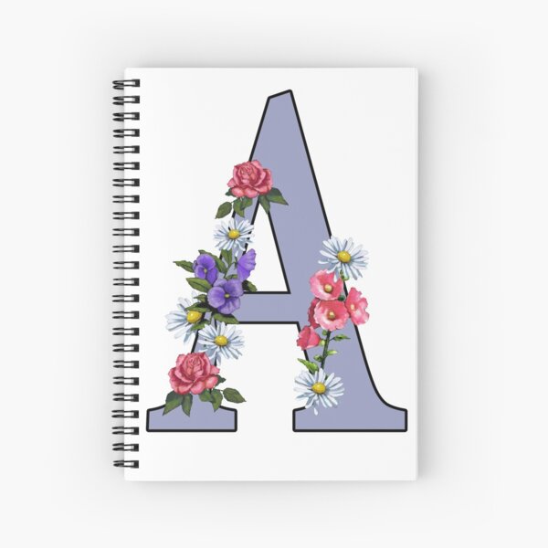 Artikel-Vorschau von Buchstabe A, Initiale, Monogramm, mit Blumenkunst, designt und verkauft von JoyfulWhimsy.