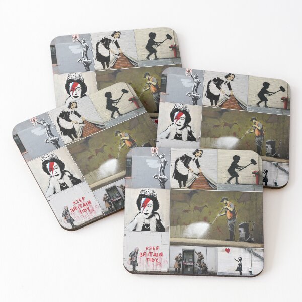 Item preview, Banksy Merchandise, Banksy Art Montage 05 designed and sold by So Sorted Design.
