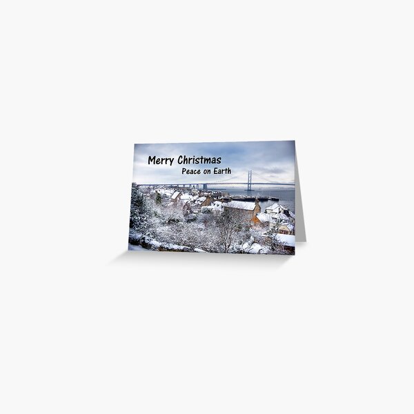 South Queensferry in the Snow - Christmas Card Greeting Card