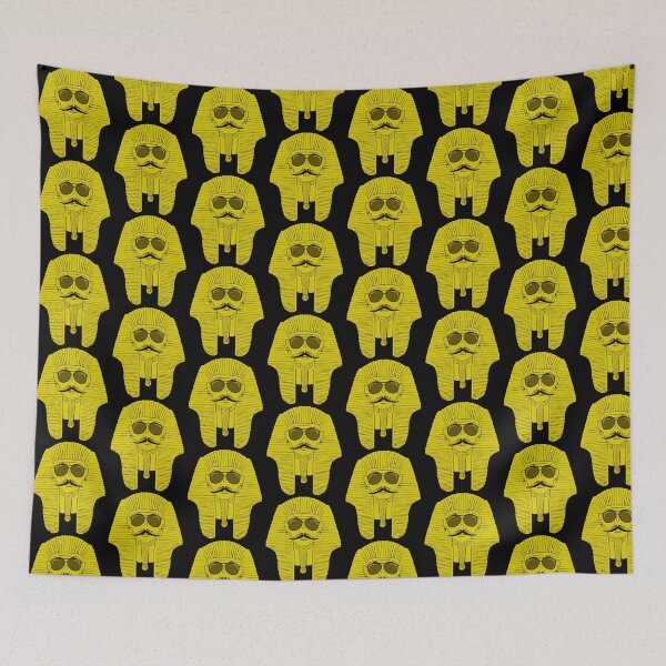 Item preview, Cool Mustachioed Sphinx with Sunglasses & Mustache Tile Pattern designed and sold by perfectpresents.