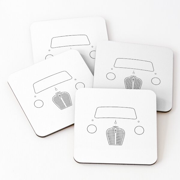 Item preview, Austin A30/A35 classic car outline graphic (black) designed and sold by soitwouldseem.