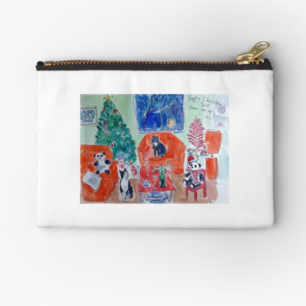 Happy Christmas 2016 from All of Us! Zipper Pouch