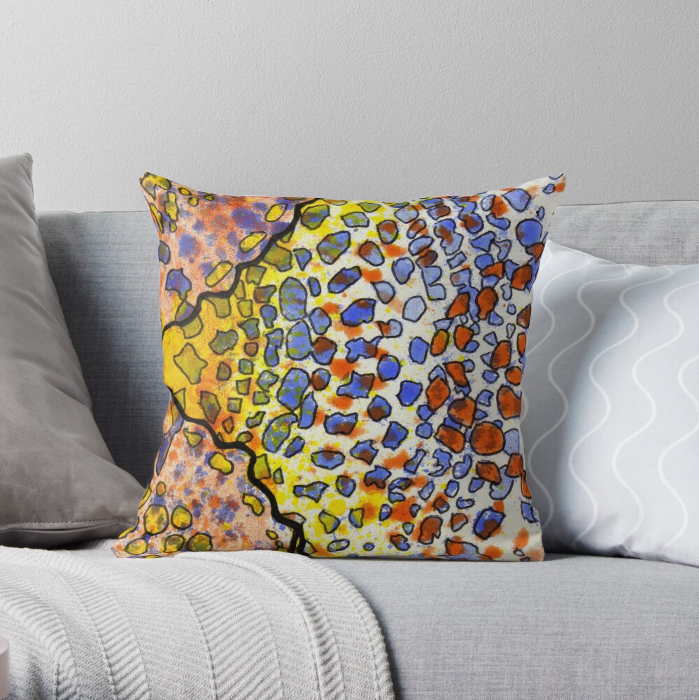 3, Inset A Throw Pillow