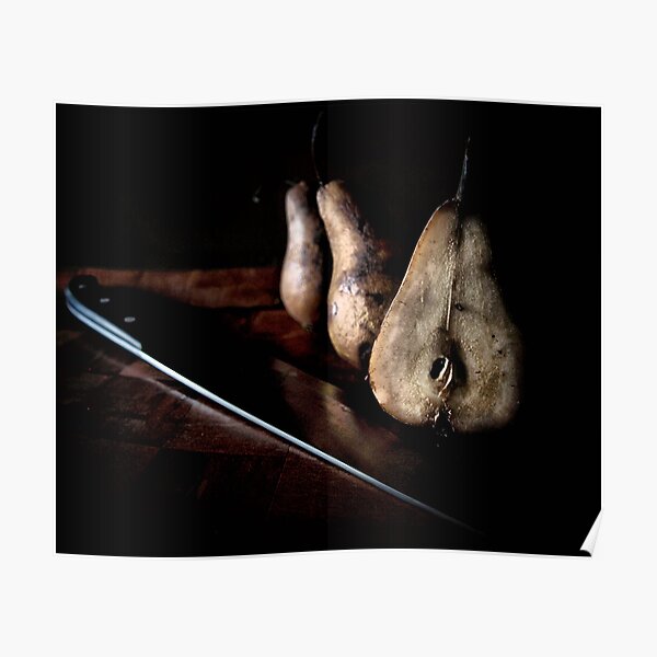 sliced pears Poster