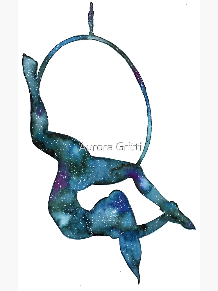 Lyra Galaxy - Aerial hoop art Art Print for Sale by Aurora Gritti