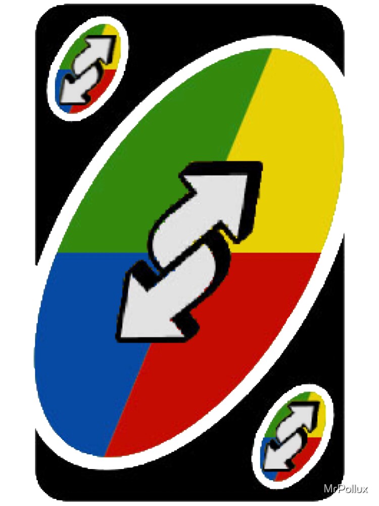 UNO Reverse card - Green Sticker for Sale by crossesdesign