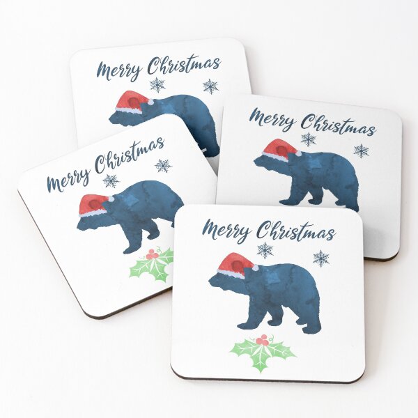 Item preview, Christmas Polar Bear Art designed and sold by TheJollyMarten.