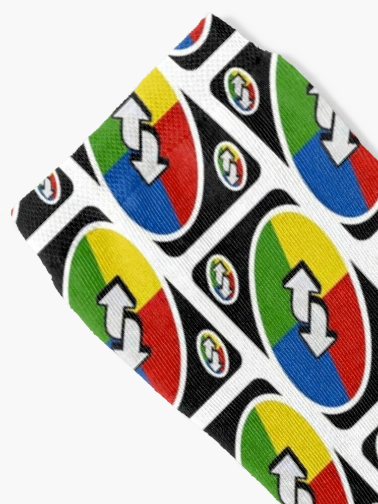 Uno Rainbow Reverse Card Socks for Sale by MrPollux
