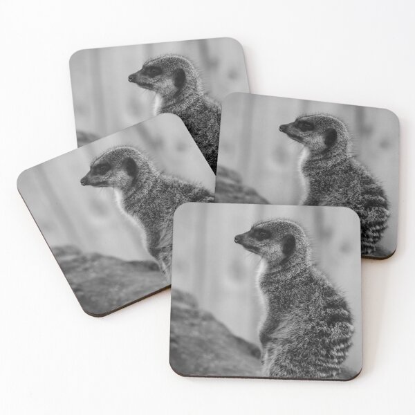Item preview, grey meerkat pose designed and sold by Perggals© - Stacey Turner.