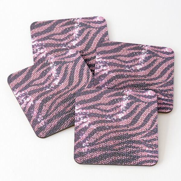 Item preview, Photographic Image of Pink Zebra Sequins designed and sold by CrazyCraftLady.