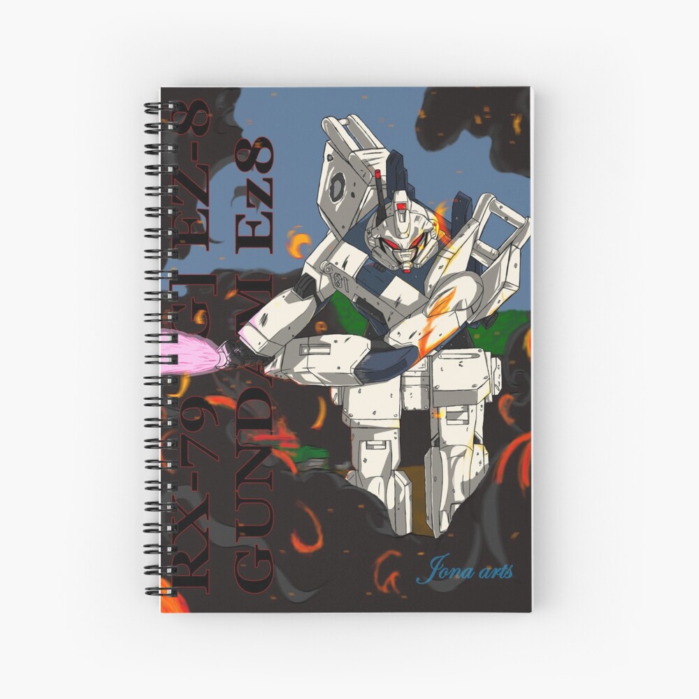 Rx 79 G Ez 8 Gundam Ez8 Poster Spiral Notebook By Jona Arts Redbubble