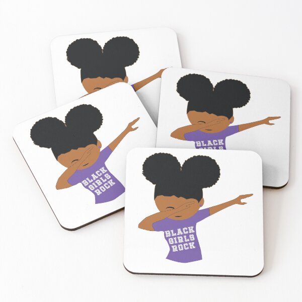 Item preview, Black Girls Rock Dabbing With Afro Puffs designed and sold by blackartmatters.