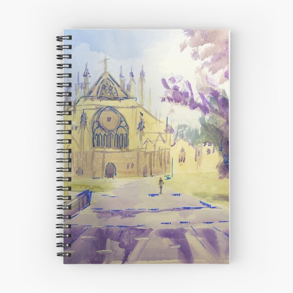 Item preview, Watercolour painting of 600 year old Exeter Cathedral in Devon England designed and sold by MikeJory.