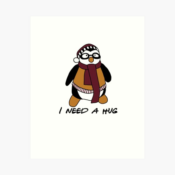 Hugsy Sticker - FRIENDS Art Print for Sale by VoltageCreate